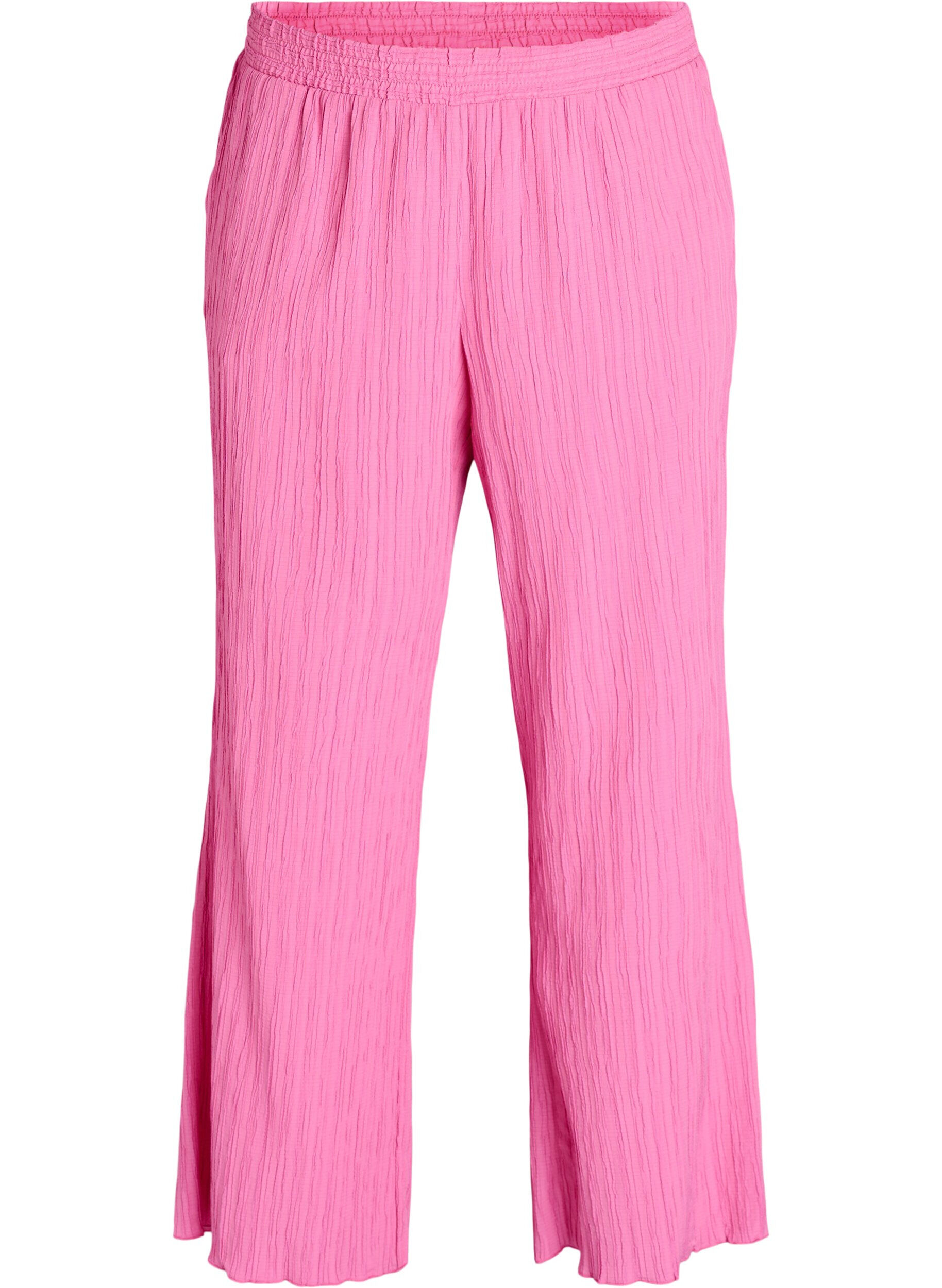 FLASH - High-waisted trousers with wide legs