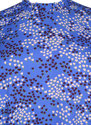 FLASH - Long sleeve dress with print, Dazzling Blue AOP, Packshot image number 2