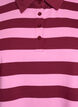 Long-sleeved polo shirt with stripes, Dark Bordeaux, Packshot image number 2