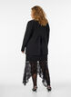 Lace midi skirt with sequins, Black, Model image number 2