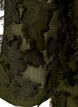 Blouse with frayed threads and texture, Green, Packshot image number 3
