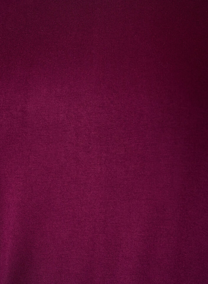 Jersey blouse with elbow-length balloon sleeves, Purple, Packshot image number 2