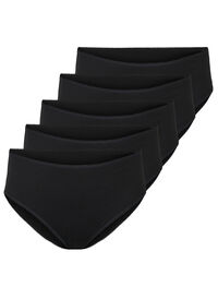 5-pack cotton panties with regular waist