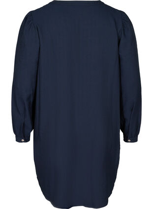 Plain tunic with puff sleeves, Night Sky, Packshot image number 1