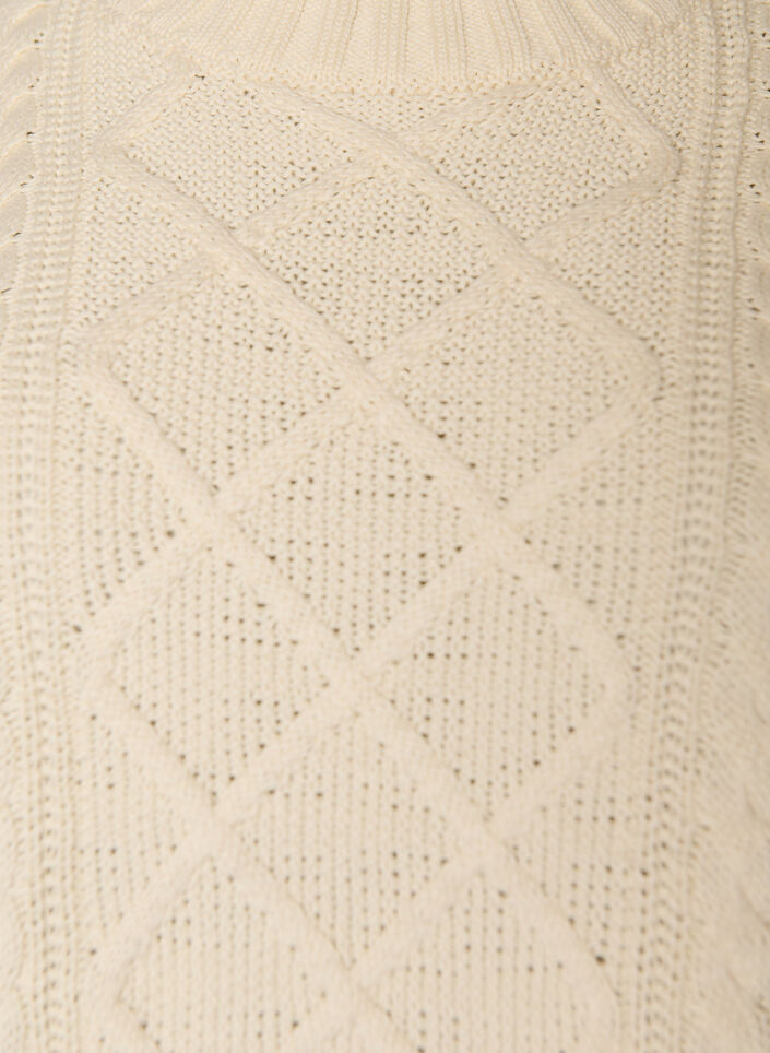 Jumper with a cable knit pattern, Vanilla, Packshot image number 2