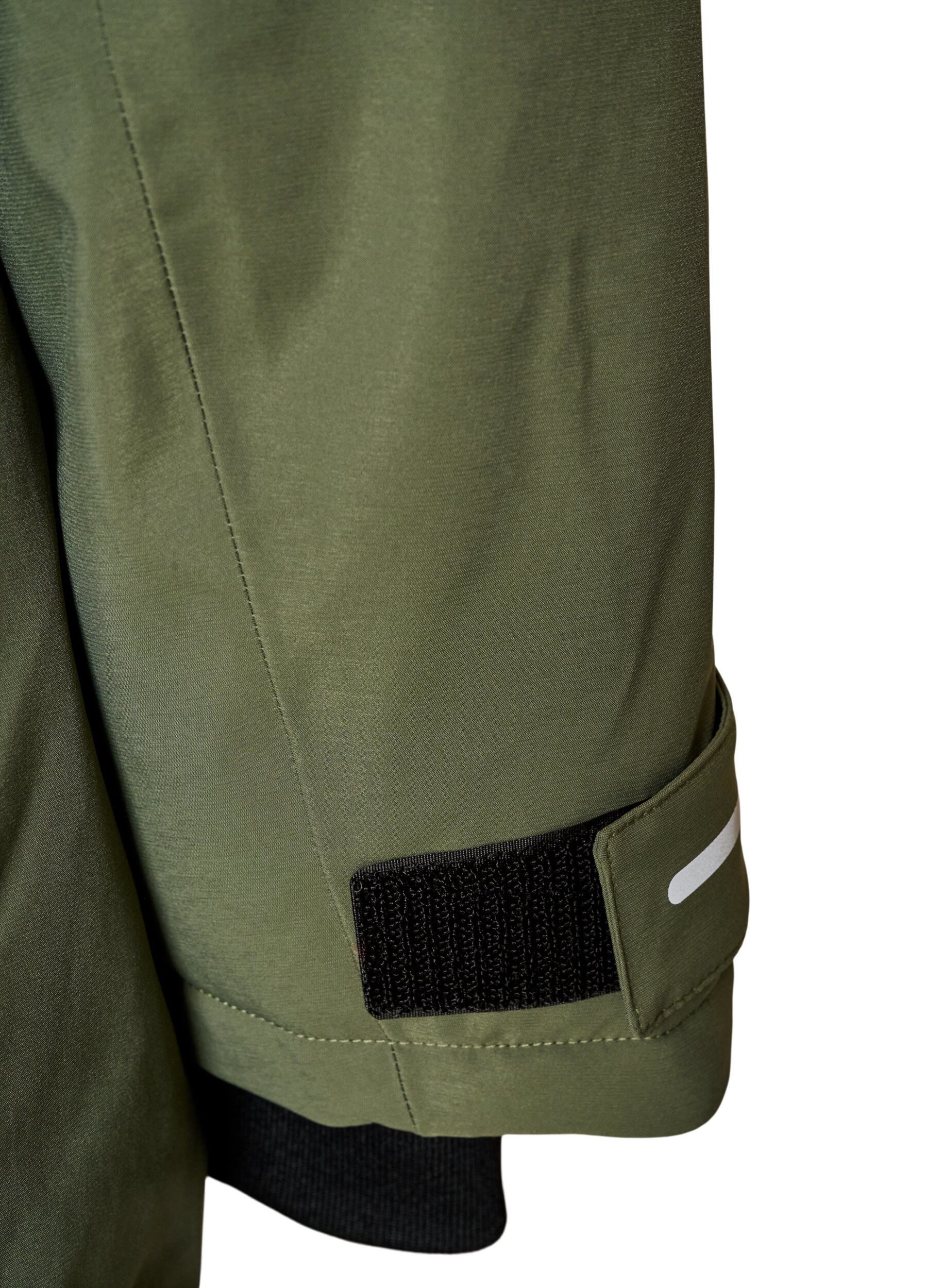 ZizzifashionWater-repellent parka with a hood and functional details, Green, Packshot image number 4