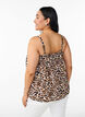 Viscose top with narrow straps, Beige, Model image number 2