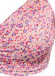 Floral bikini top with removable padding, Rose, Packshot image number 2