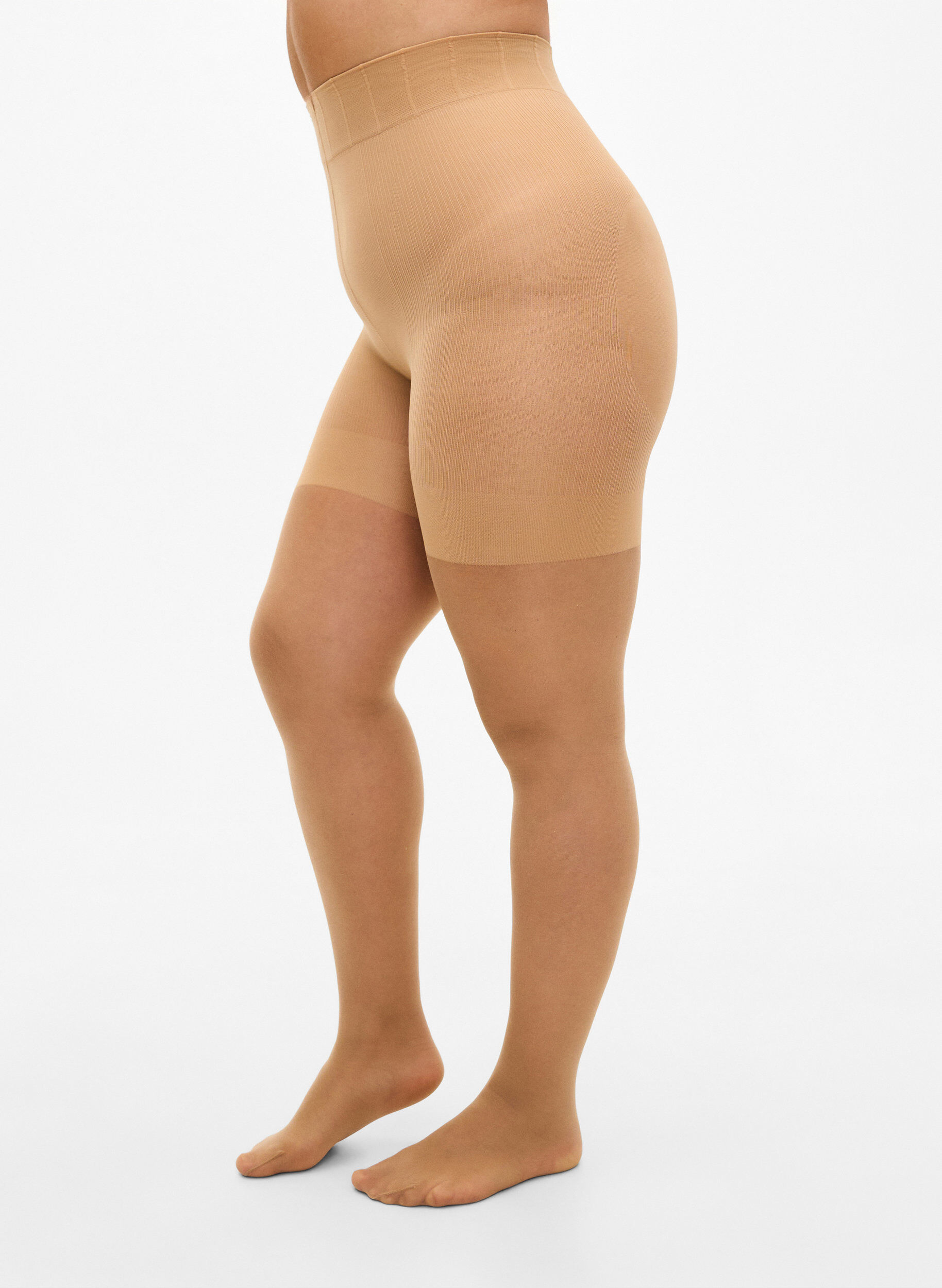 Zizzifashion40 denier tights with push-up effect, Beige, Model image number 0