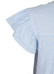 Short striped dress with ruffles, Light Blue, Packshot image number 3