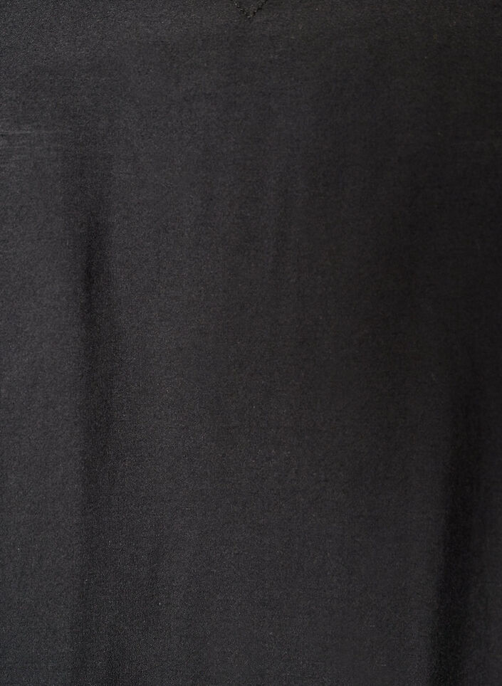Short A-line dress with V-neck, Black, Packshot image number 2