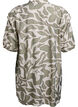Viscose tunic with print, Oil Green Grap. AOP, Packshot image number 1