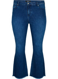 Ellen bootcut jeans with raw edge