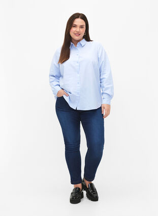 Long-sleeved cotton shirt, Serenity, Model image number 2