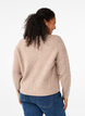 Knitted cardigan with tie details, Simply Taupe Mel., Model image number 1
