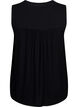 Sleeveless viscose blouse with crochet detail, Black, Packshot image number 1