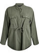 Tunic with chest pockets and adjustable waist, Green, Packshot image number 0