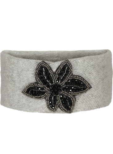 Headband with pearls, Grey, Packshot image number 0