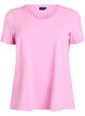 Basic plain cotton t-shirt, Pink, Packshot image number 0