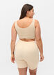 Light shapewear shorts with high-rise waist, Beige, Model image number 1