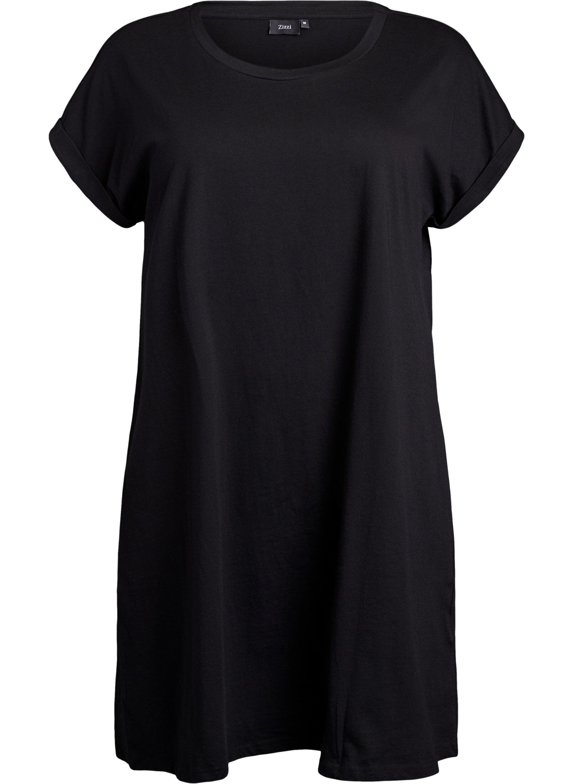 Zizzifashion 2-pack T-shirt dress with short sleeves, Red, Packshot image number 3