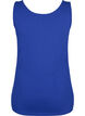 Solid color basic top in cotton, Blue, Packshot image number 1