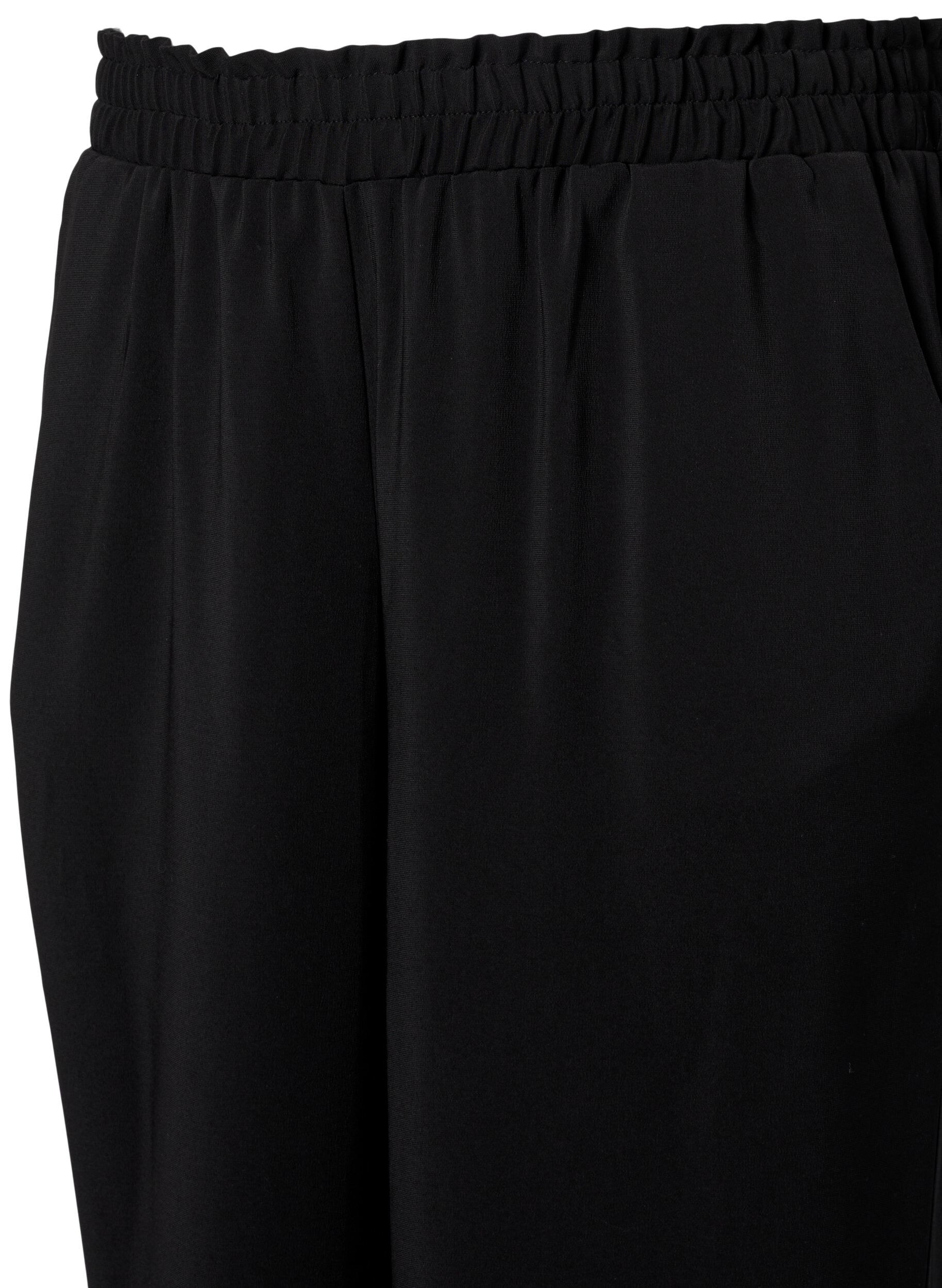 Zizzifashion Flared trousers with pockets, Black, Packshot image number 2