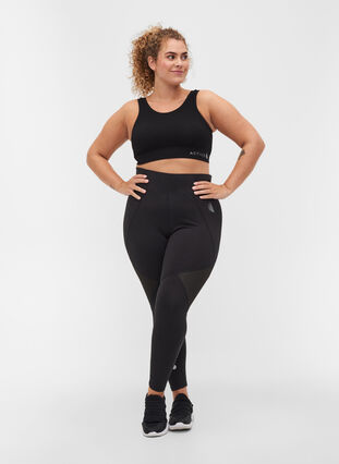 7/8-length gym leggings, Black, Model image number 0