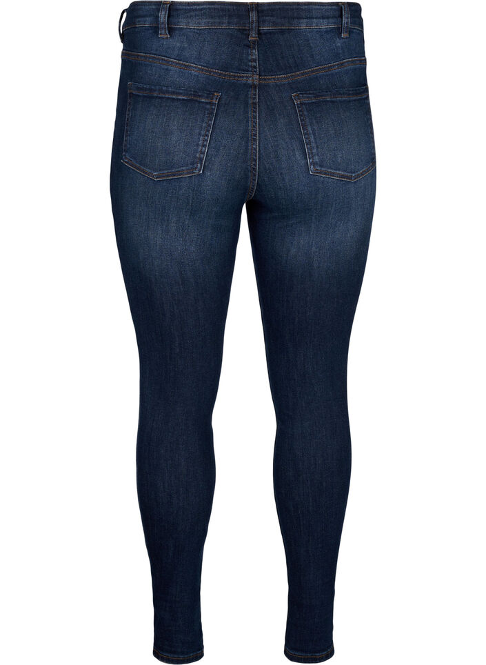 Super slim jeans with high waist, Dark Blue, Packshot image number 1