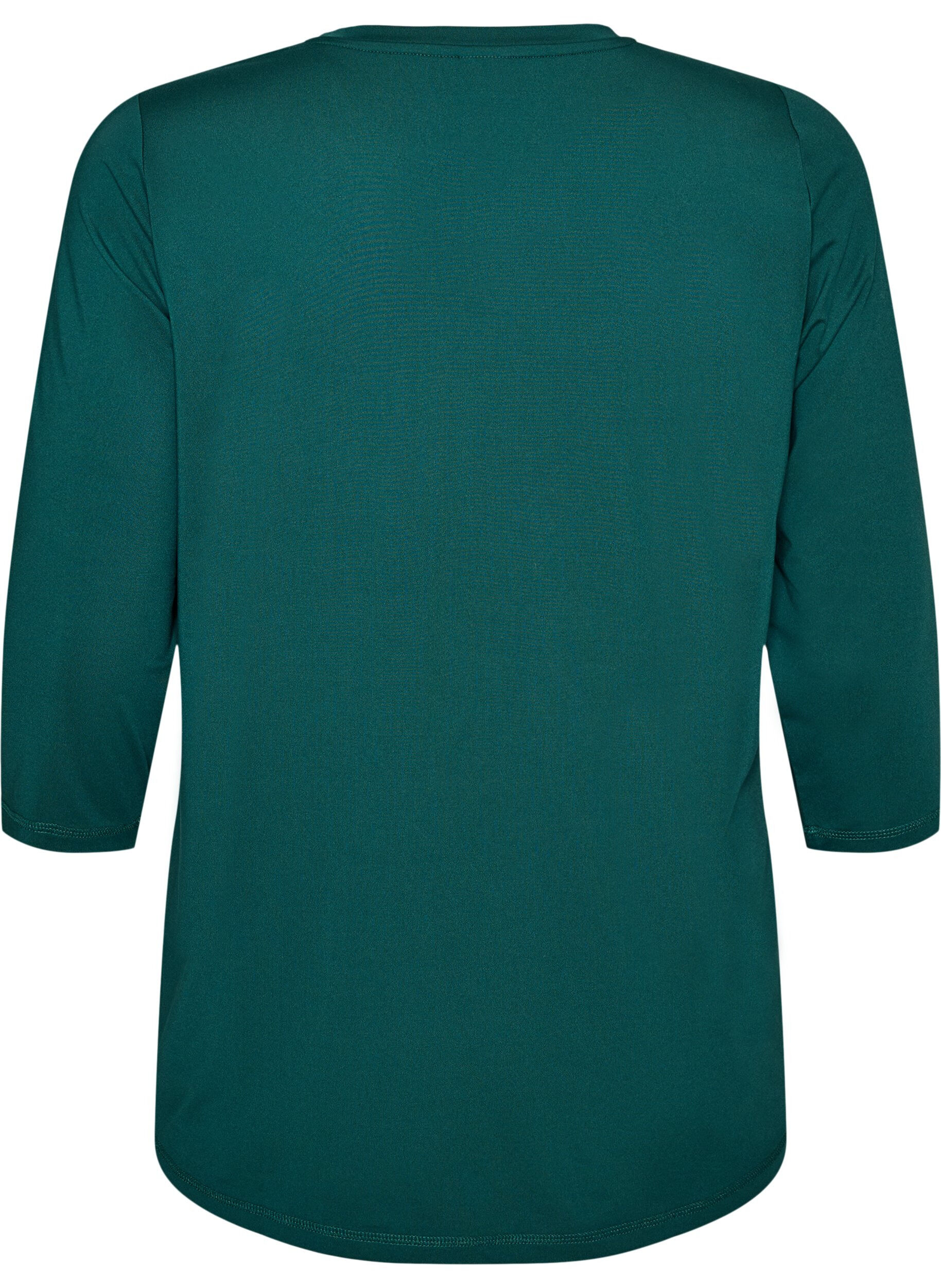 ZizzifashionSports top with 3/4 sleeves, Green, Packshot image number 1