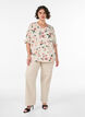 Shirt blouse with 1/2 sleeves, Red, Model image number 1