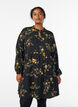 Floral print dress with tie fastening, Black, Model image number 0