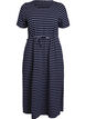 Midi dress in cotton with short sleeves, Blue, Packshot image number 0