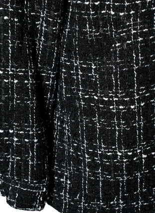 Bouclé jacket with buttons, Black/White, Packshot image number 3