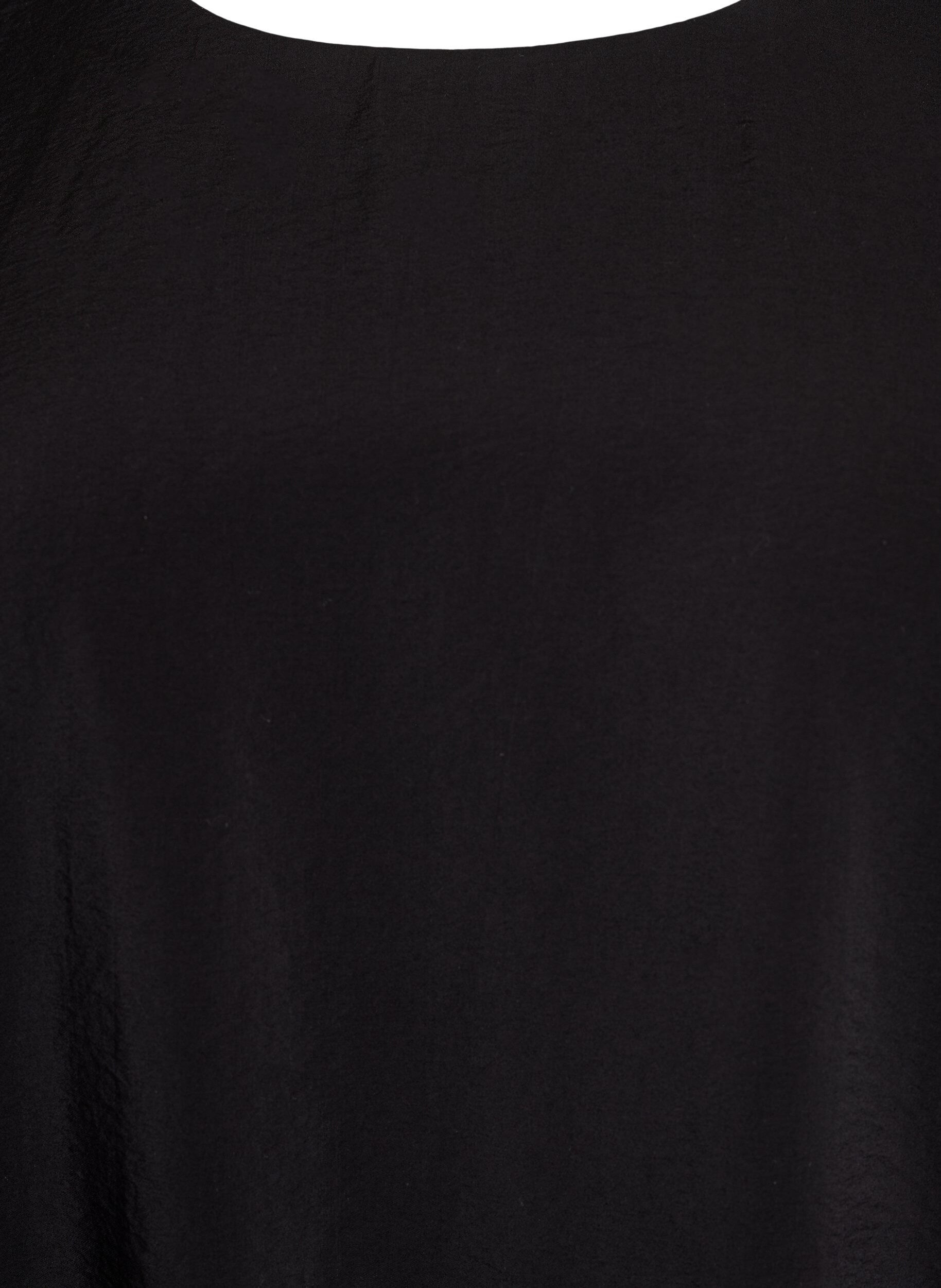 Zizzifashion Knee-length balloon dress with pockets, Black, Packshot image number 2