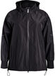 Rain jacket with reflective details, Black, Packshot image number 0