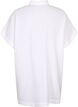 Long viscose shirt with short sleeves, Bright White, Packshot image number 1