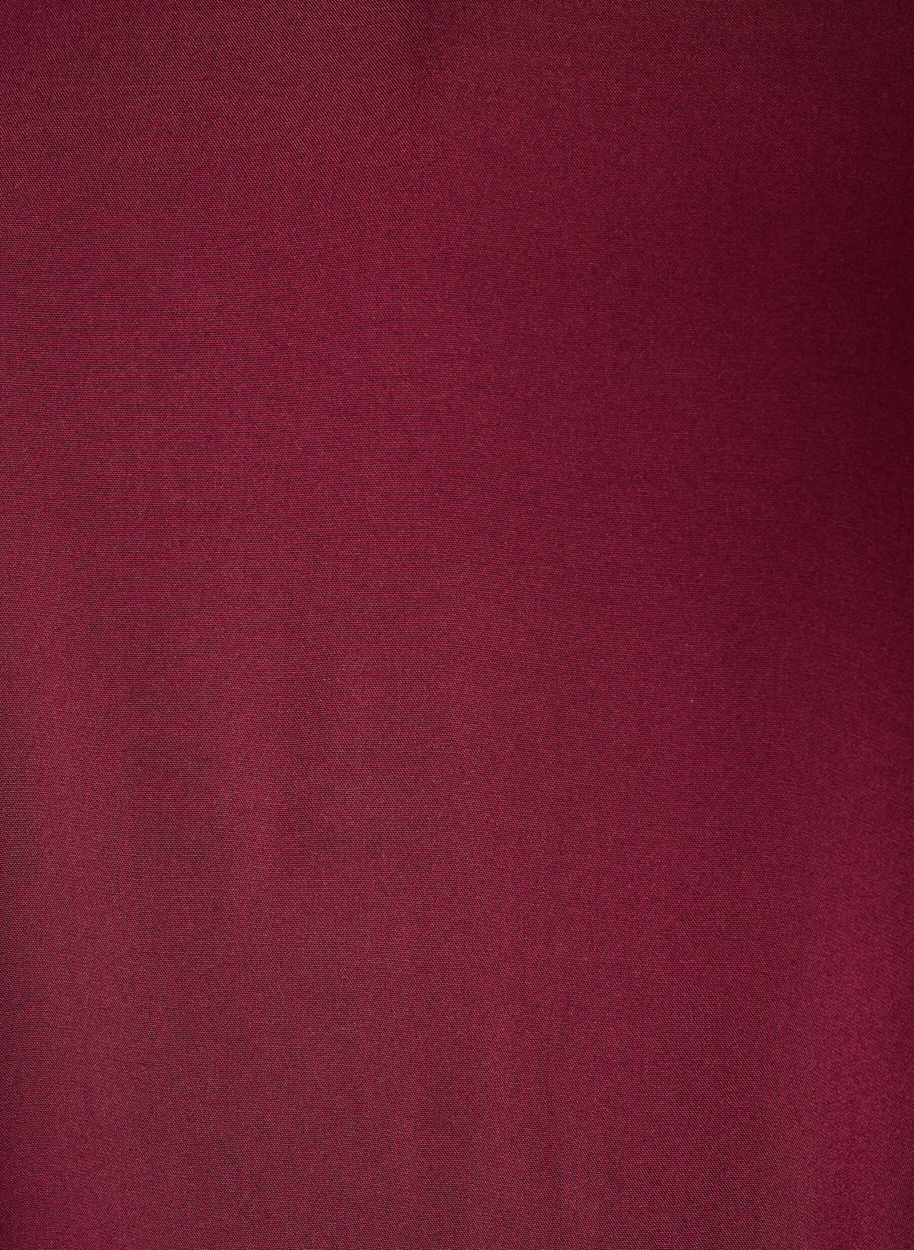 ZizzifashionViscose blouse with V-neck and rounded hem, Red, Packshot image number 2