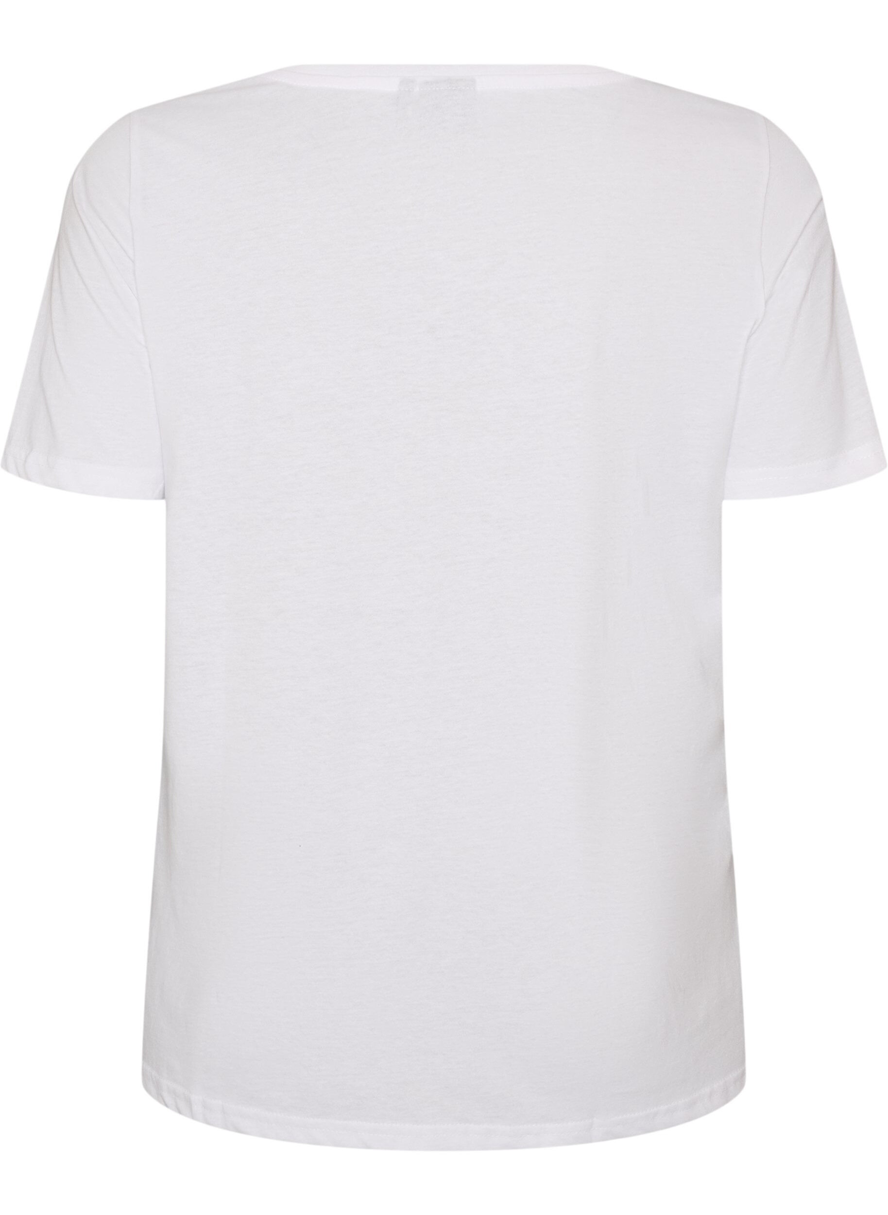 ZizzifashionT-shirt with motif, White, Packshot image number 1