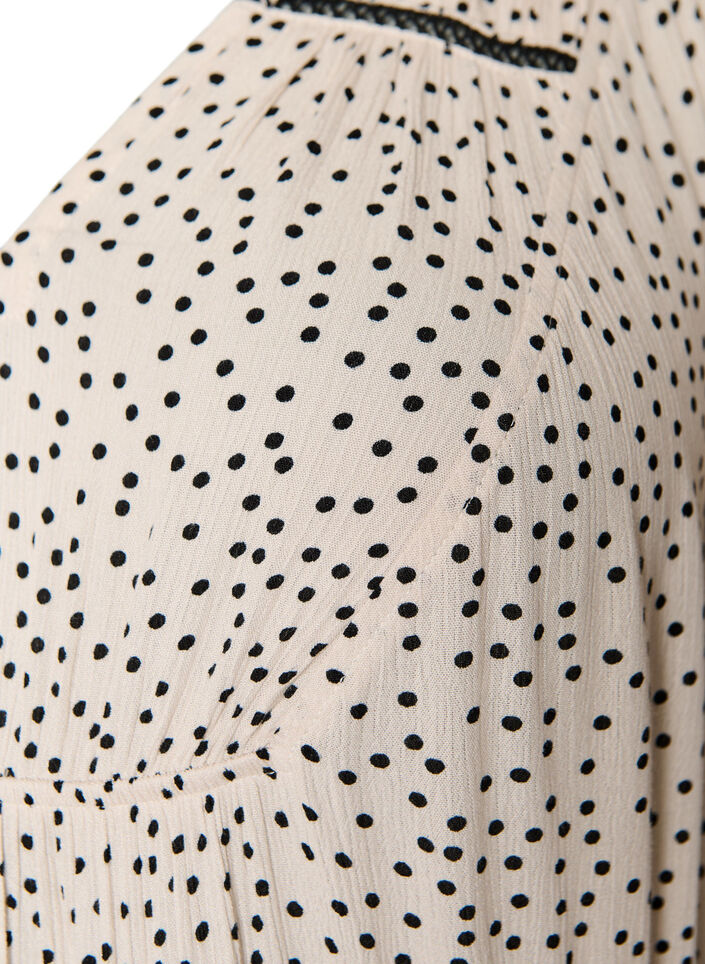 Patterned viscose midi dress, White, Packshot image number 3