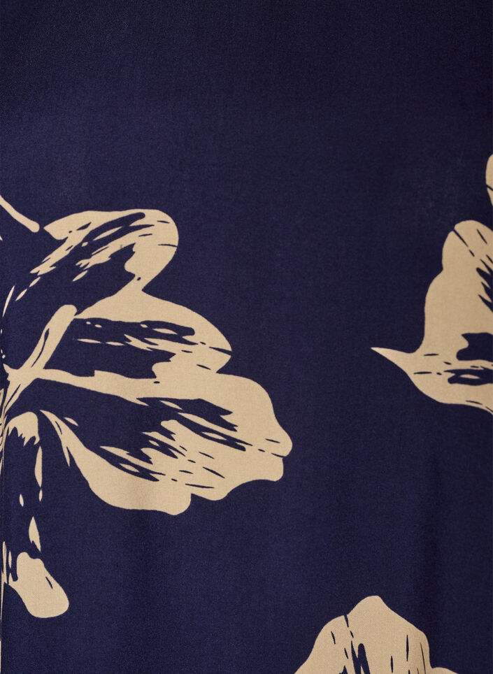 Dress in viscose with cutline, Blue, Packshot image number 2