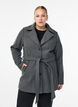 Short coat with a belt, Grey, Model image number 0