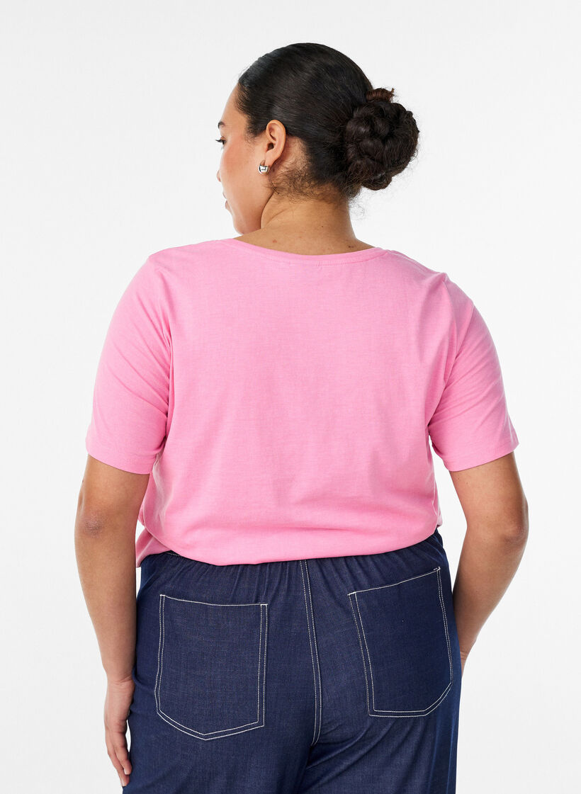 T-shirt with motif, Rose, Model image number 2