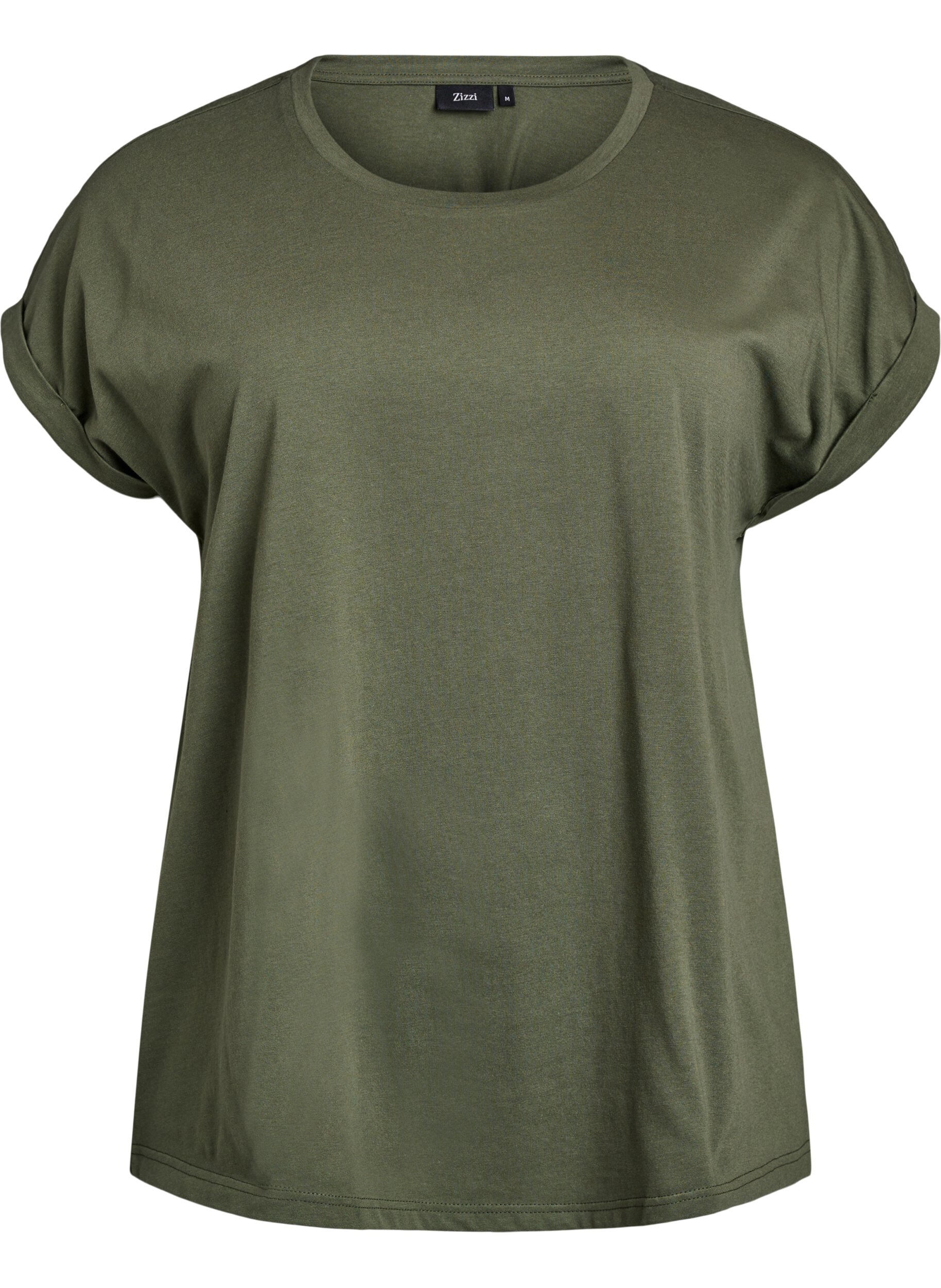 Short sleeve cotton blend T-shirt