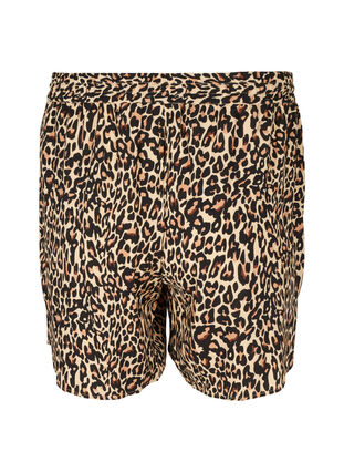 Viscose shorts with print and pockets, Leo AOP, Packshot image number 1