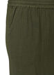 Loose cotton muslin shorts with a high waist, Green, Packshot image number 3
