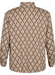 Patterned shirt with long sleeves, Grafic AOP, Packshot image number 1