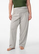 Loose lounge trousers with wide waistband, Grey, Model image number 2
