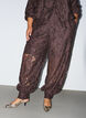 Lace balloon trousers with inner shorts, Brown, Model image number 2