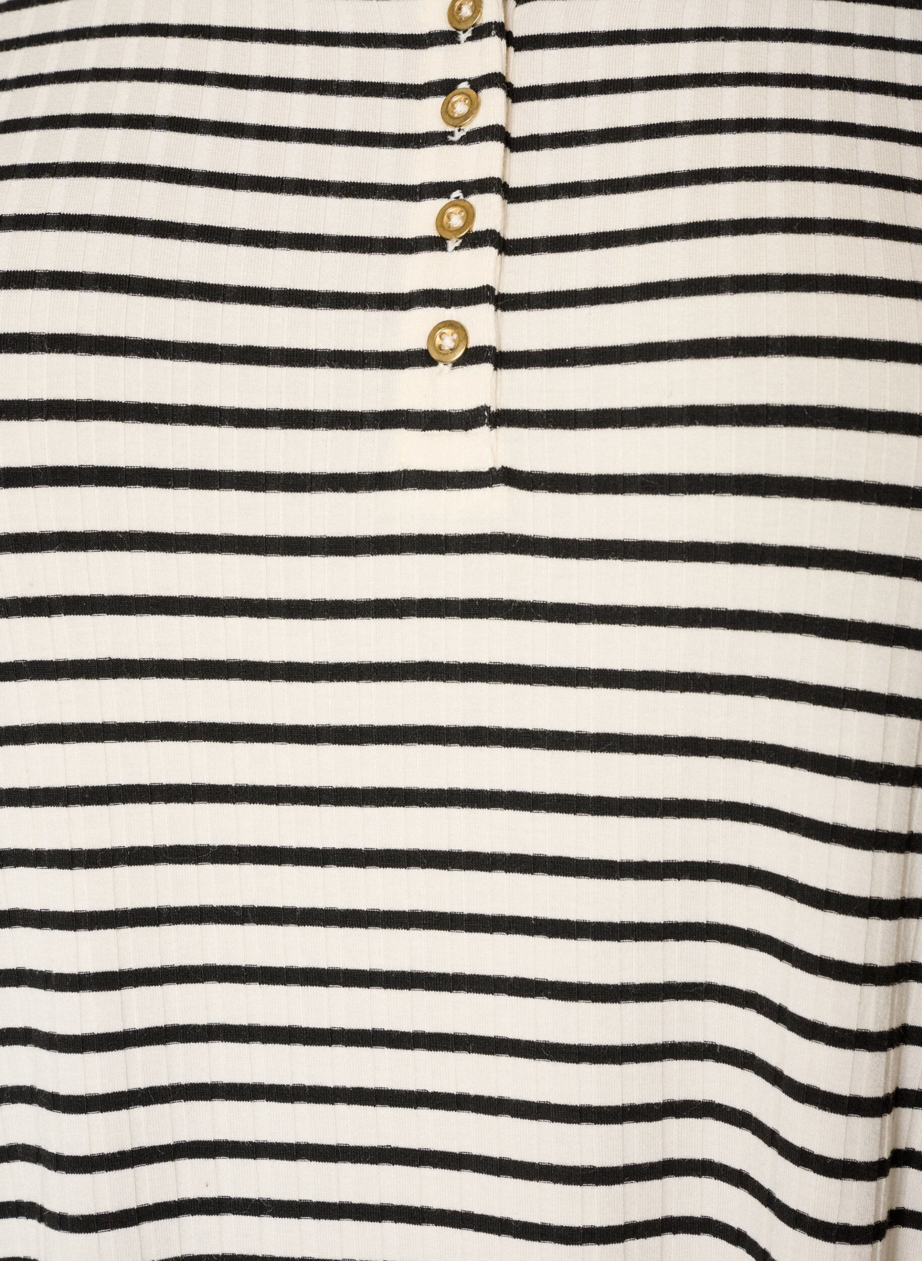 ZizzifashionStriped nightgown in viscose jersey, Vanilla, Packshot image number 2